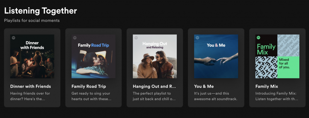 Spotify Social Listening and Sharing